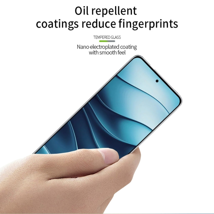For Xiaomi Redmi Note 14 PINWUYO 9H 3D Full Screen Explosion-proof Tempered Glass Film(Black)