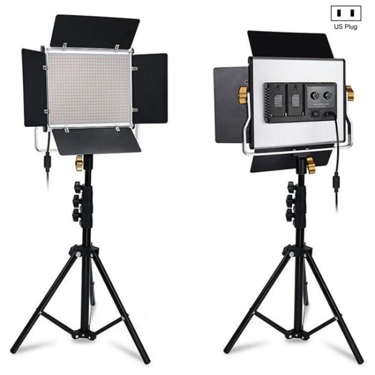 VLOGLITE W660S For Video Film Recording 3200-5600K Lighting LED Video Light with Tripod, Plug:US Plug