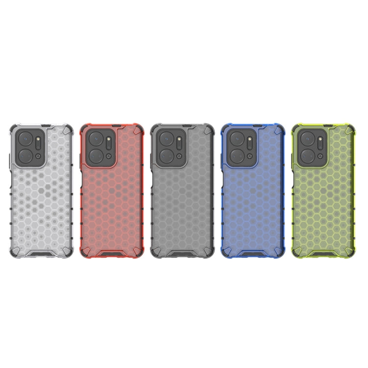 For Honor X7A Shockproof Honeycomb Phone Case(Green) - Honor Cases by PMC TechLife | Online Shopping South Africa | PMC TechLife