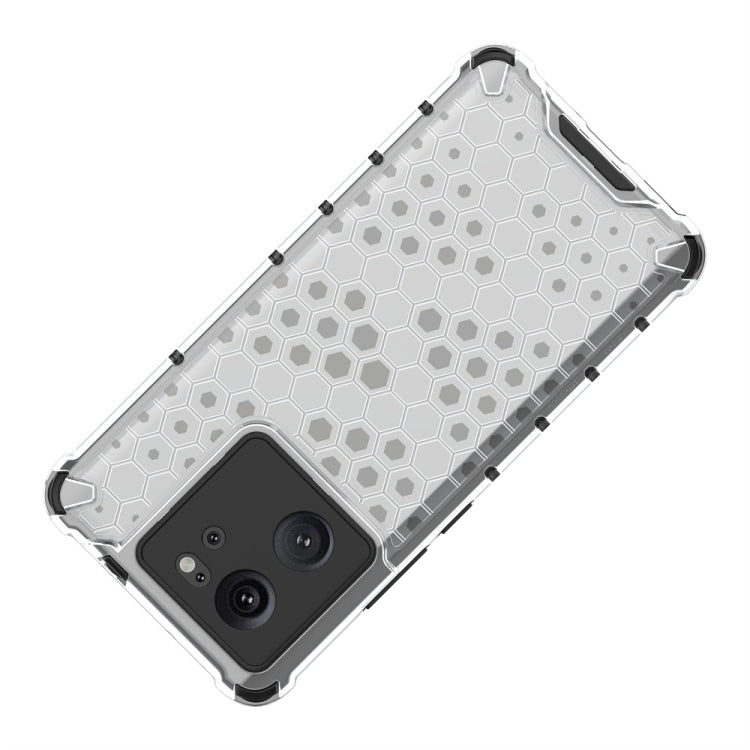 For Redmi K60 Ultra Shockproof Honeycomb Phone Case(Red)