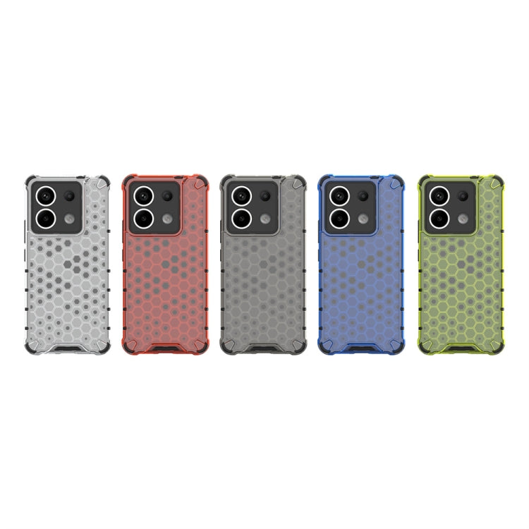 For Redmi Note 13 Pro 5G Shockproof Honeycomb Phone Case(Blue)