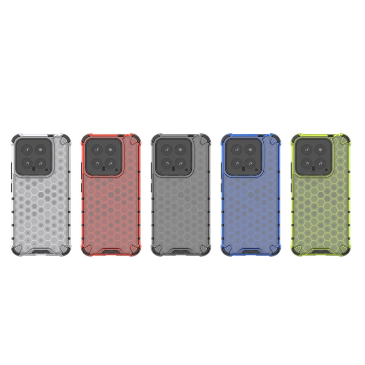 For Xiaomi 14 Shockproof Honeycomb Phone Case(Black)