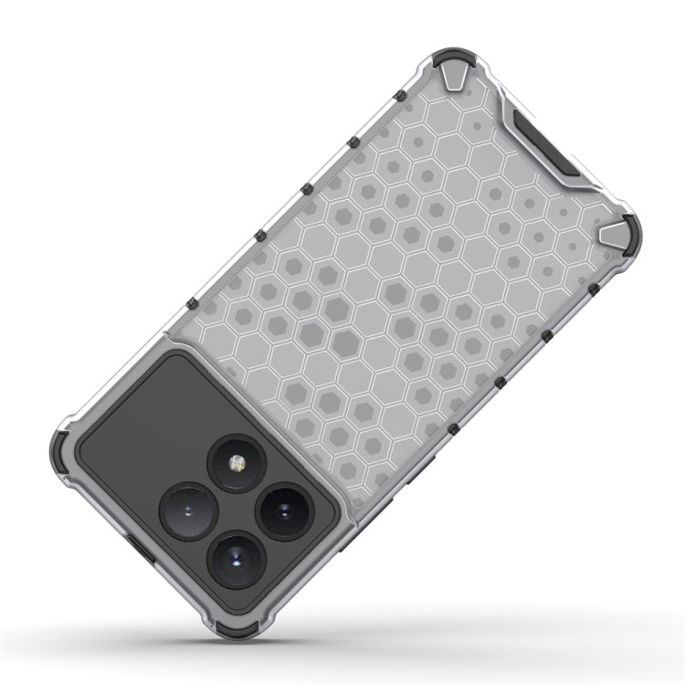For Xiaomi Poco X6 Pro Shockproof Honeycomb Phone Case(Blue)