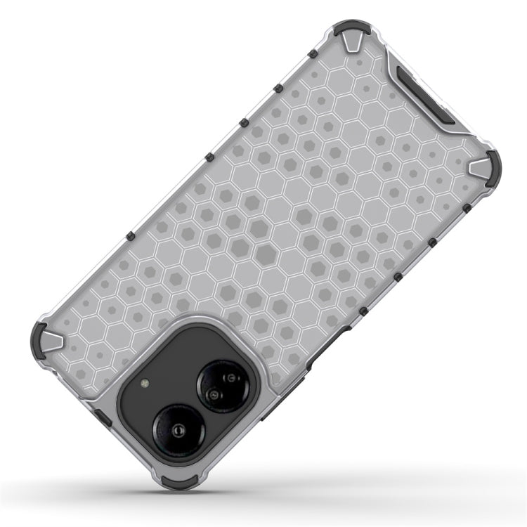 For Redmi 13C 4G Shockproof Honeycomb Phone Case(Black)