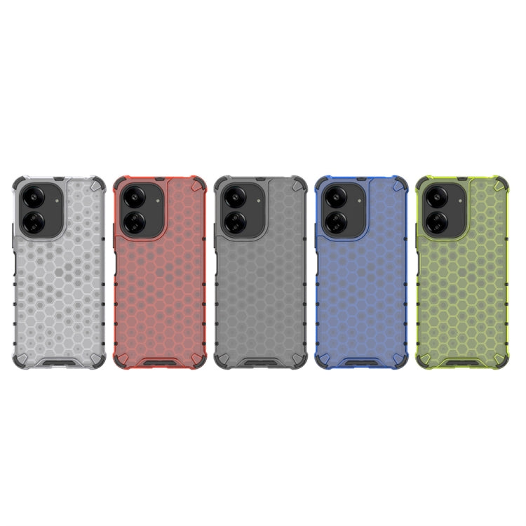 For Redmi 13C 4G Shockproof Honeycomb Phone Case(Black)