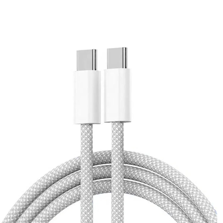 PD30W USB-C / Type-C + QC3.0 USB Charger with 1m Type-C to Type-C Data Cable, AU Plug(White)