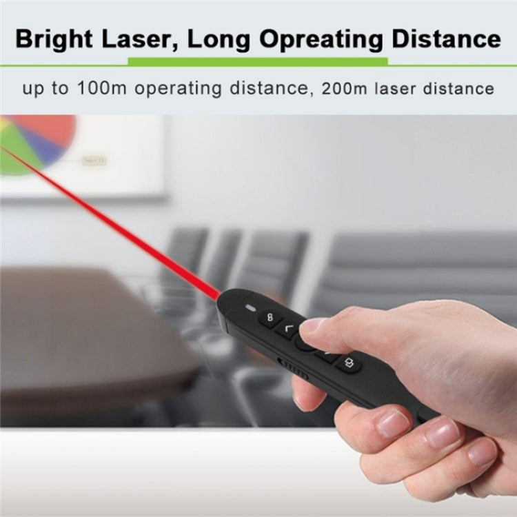 T5-H-L Red Laser Pointer Presentation Clicker 2.4GHz PPT Remote Control Presenter Flip Pen - by PMC Jewellery | Online Shopping South Africa | PMC Jewellery | Buy Now Pay Later Mobicred