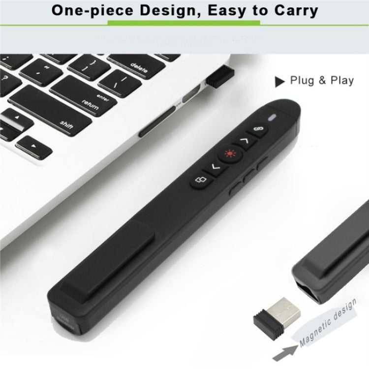 T5-H-L Red Laser Pointer Presentation Clicker 2.4GHz PPT Remote Control Presenter Flip Pen - by PMC Jewellery | Online Shopping South Africa | PMC Jewellery | Buy Now Pay Later Mobicred