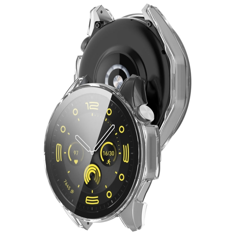 For Huawei Watch GT 4 46mm PC + Tempered Film Integrated Watch Protective Case(Black)