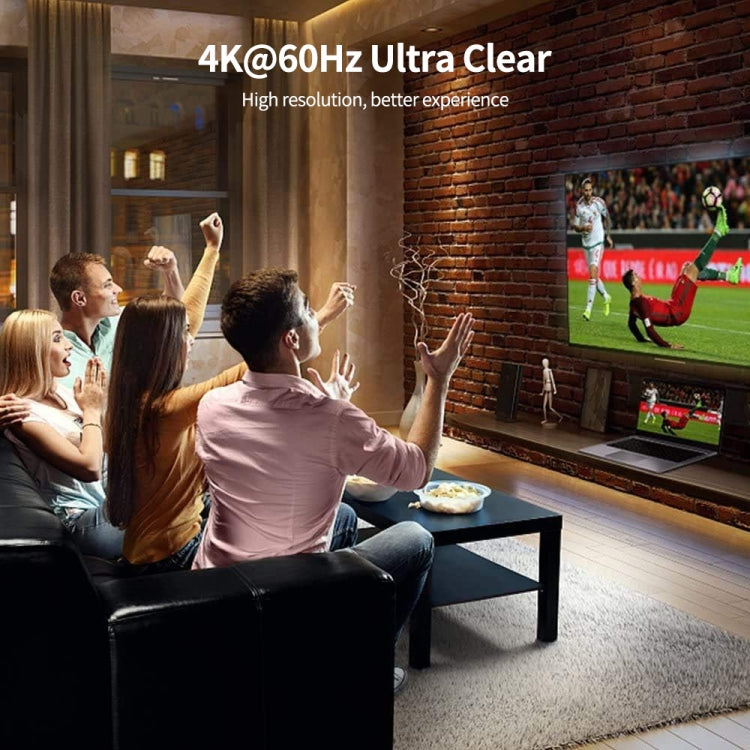 JUNSUNMAY 4K 60Hz HDMI Male to Male HDMI 2.0V Elbow Head Spring Cable, Length:1.2m(Left) - free shipping - PMC TechLife - Order now!