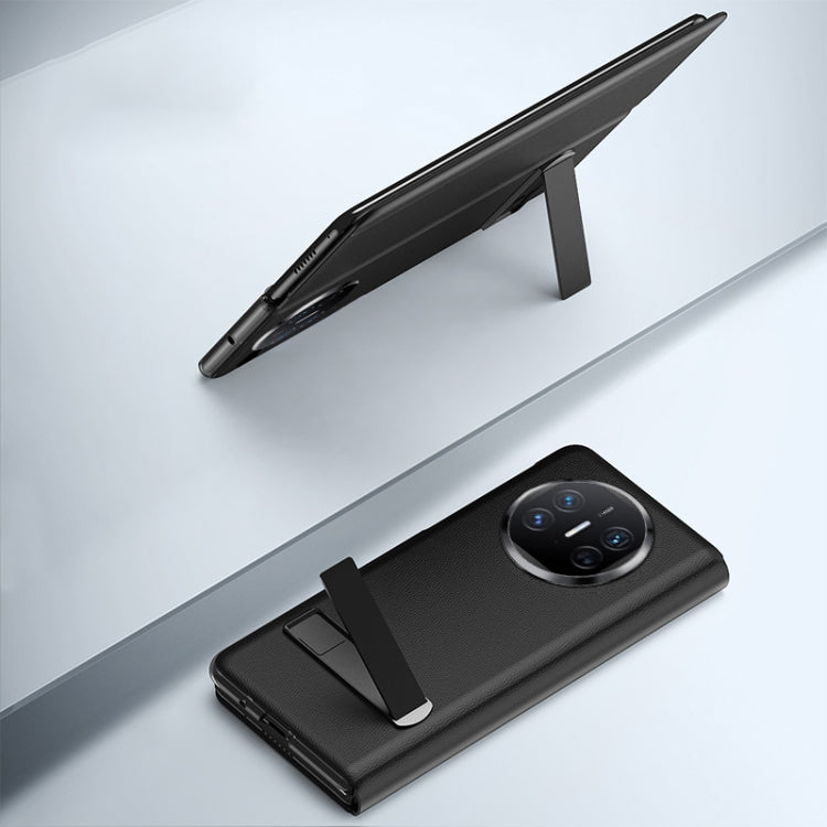 For Huawei Mate X5 All-inclusive Shockproof Phone Case with Holder(Black) - Huawei Cases by PMC TechLife | Online Shopping South Africa | PMC TechLife | Buy Now Pay Later Mobicred
