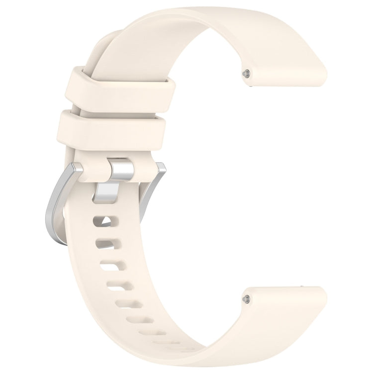 For Garmin Vivomove3 / Garminmove3 Liquid Glossy Silver Buckle Silicone Watch Band(Starlight)