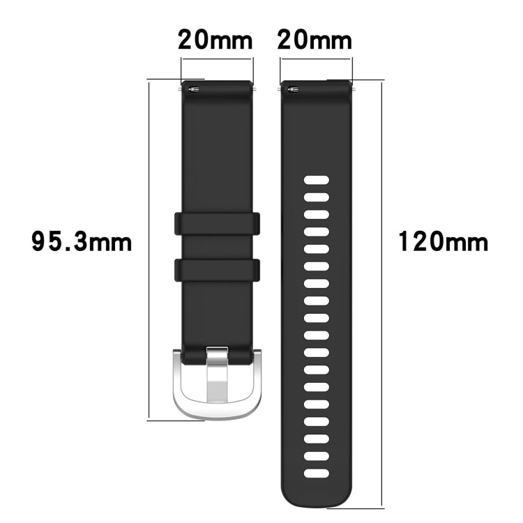 For Garmin Active5 Liquid Glossy Silver Buckle Silicone Watch Band(Orange) - free shipping - PMC TechLife - Order now!