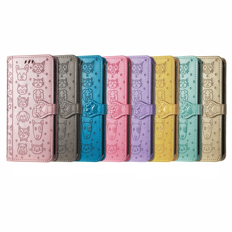 For Ulefone Note 15 Cat and Dog Embossed Leather Phone Case(Yellow) - Ulefone Cases by PMC Jewellery | Online Shopping South Africa | PMC Jewellery | Buy Now Pay Later Mobicred