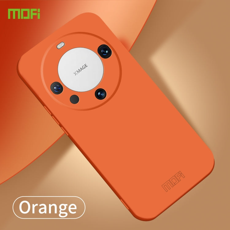 For Huawei Mate 60 Pro MOFI Qin Series Skin Feel All-inclusive PC Phone Case(Orange)