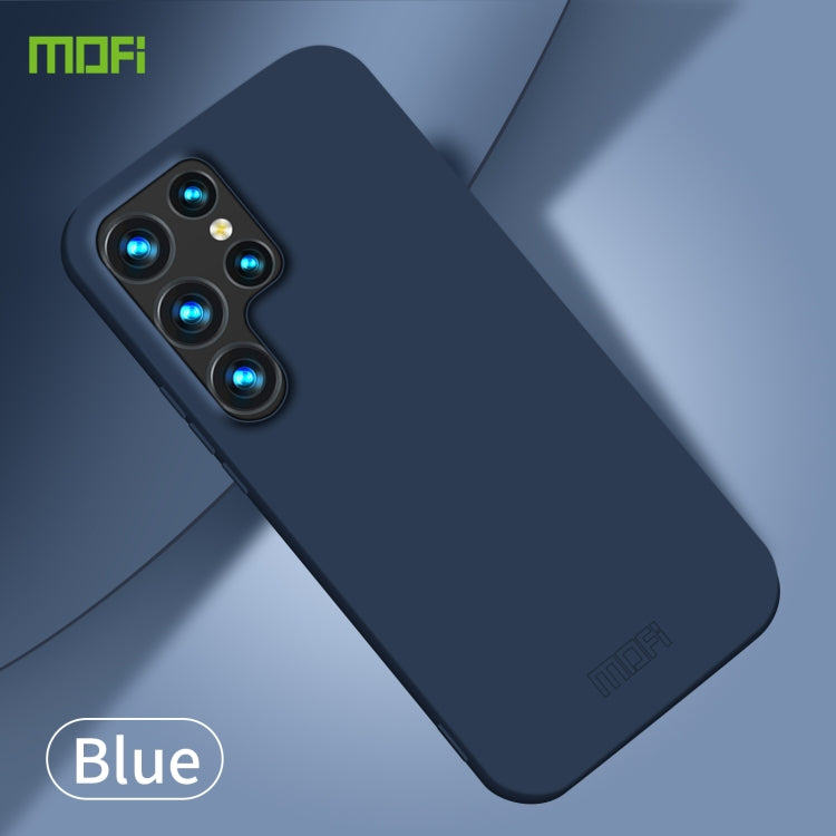 For Samsung Galaxy S23 Ultra 5G MOFI Qin Series Skin Feel All-inclusive PC Phone Case(Blue)