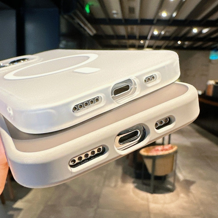 For iPhone 16 Pro Transparent TPU Hybrid PC Magsafe Phone Case(Black) - iPhone 16 Pro Cases by PMC TechLife | Online Shopping South Africa | PMC TechLife | Buy Now Pay Later Mobicred