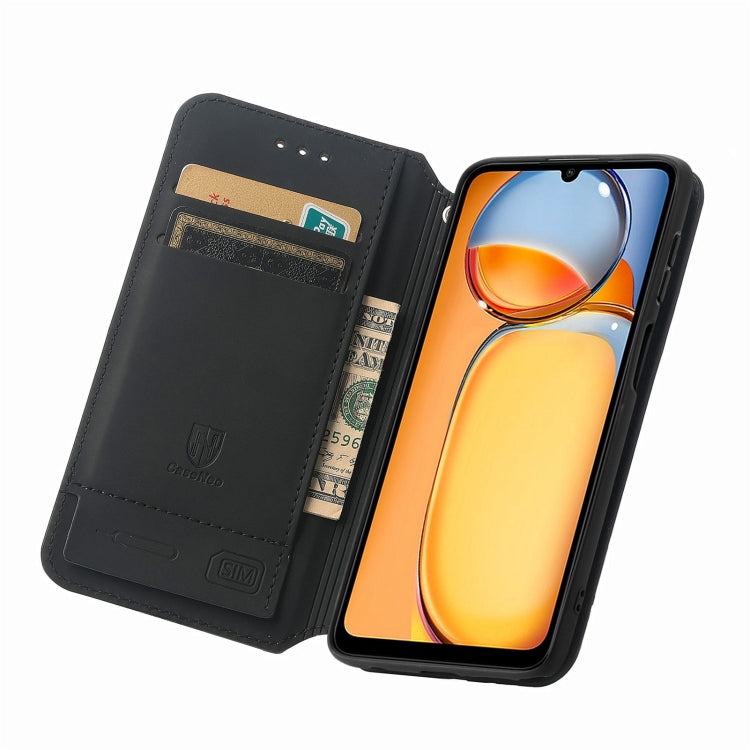 For Xiaomi Redmi 13C CaseNeo Colorful Magnetic Leather Phone Case(Purple Scales)