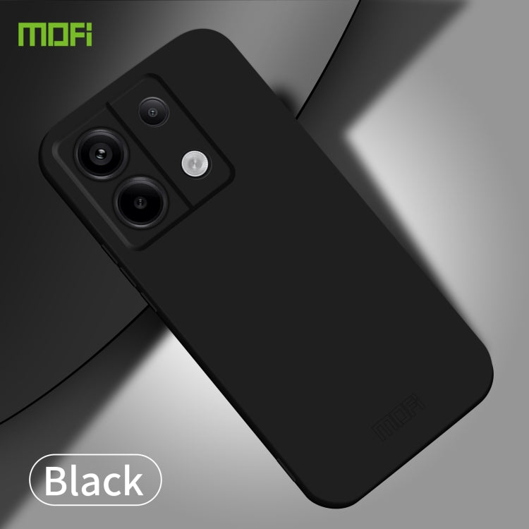 For Xiaomi Redmi Note 13 MOFI Qin Series Skin Feel All-inclusive PC Phone Case(Black)