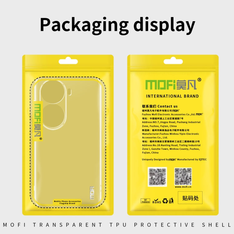 For OPPO Reno11 Pro China MOFI Ming Series Ultra-thin TPU Phone Case(Transparent)