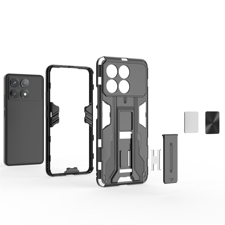 For Redmi K70 Pro Supersonic Armor PC Hybrid TPU Phone Case(Black)
