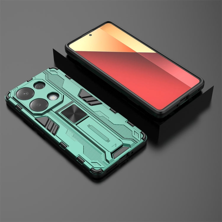 For Redmi Note 13 Pro 4G Supersonic Armor PC Hybrid TPU Phone Case(Green)