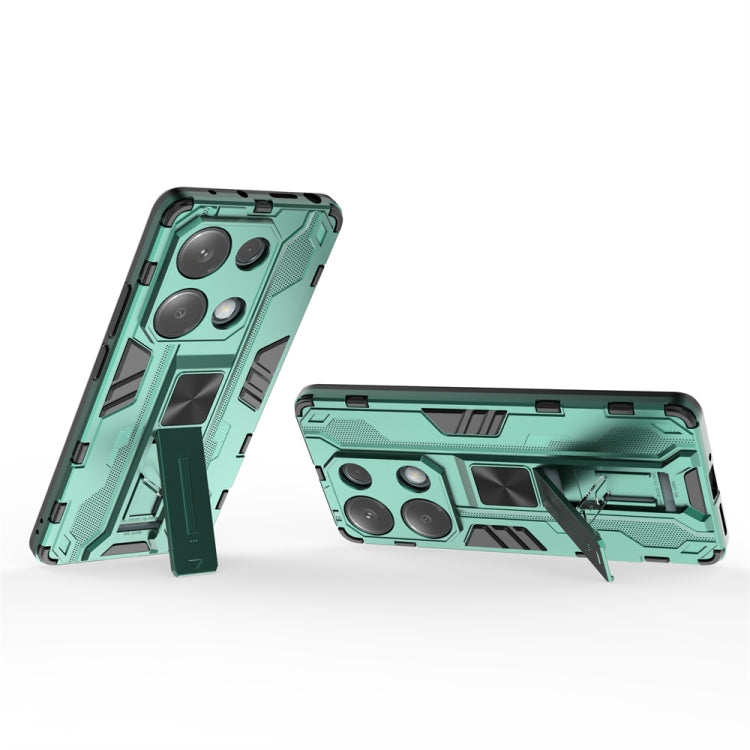 For Redmi Note 13 Pro 4G Supersonic Armor PC Hybrid TPU Phone Case(Green)