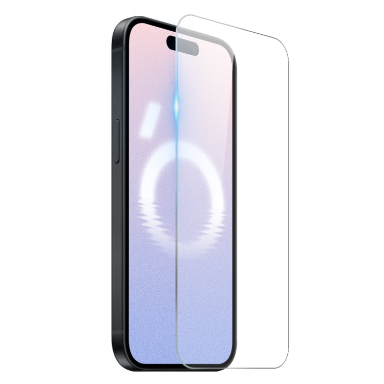 For iPhone 16 NORTHJO 3 in 1 TPU Phone Case with Screen Film and Lens Film(Clear)
