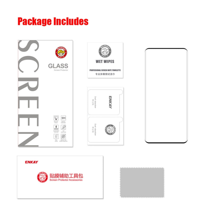 For Xiaomi 14 Pro ENKAY Hat-Prince Heat Bending Full Side Glue Tempered Glass Film