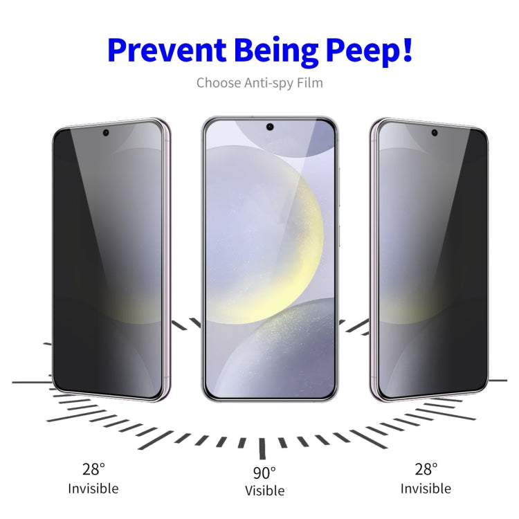 For Samsung Galaxy S24 FE 5G 2pcs ENKAY Hat-Prince 28 Degree Anti-peeping Privacy Tempered Glass Film
