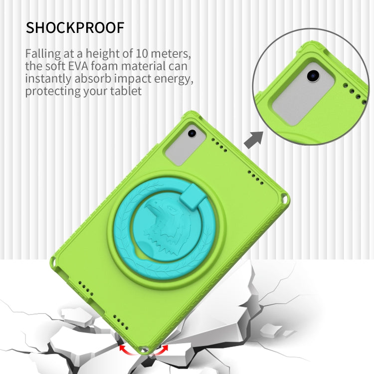 For Lenovo M10 Plus Gen3 TB-125F 10.6 EVA Hybrid PC Shockproof Tablet Case(Grass Green)
