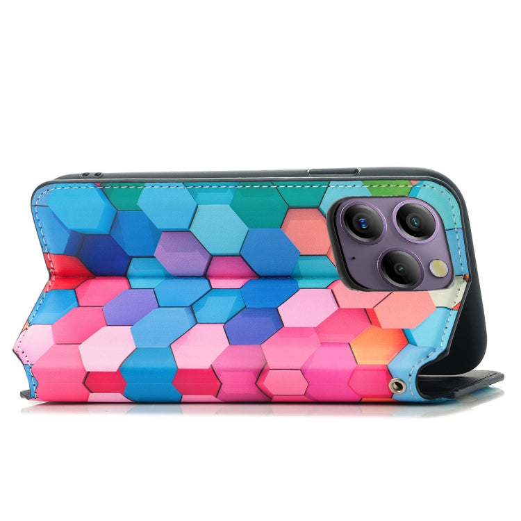 For Blackview A96 CaseNeo Colorful Magnetic Leather Phone Case(Colorful Cube)