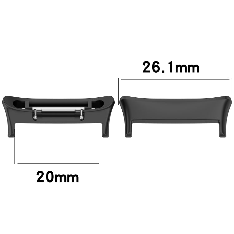 For Honor Watch 4 TMA-L19 1 Pair Metal Watch Band Connector(Rose Gold) - Other Accessories by PMc TechLife | Online Shopping South Africa | PMc TechLife | Buy Now Pay Later Mobicred