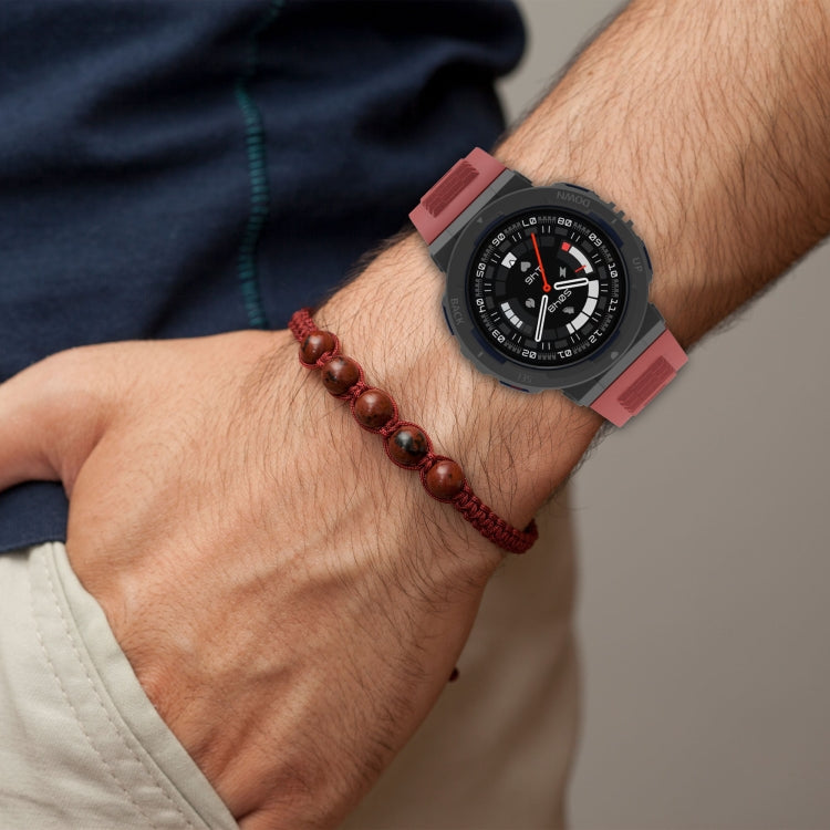 For Amazfit Active Edge A2212 Solid Color Silicone Watch Band(Black)