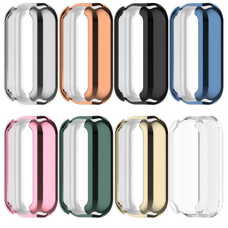 For Redmi Band 2 Full Package TPU Electroplated Watch Protective Case(Pink) - Watch Cases by PMC TechLife | Online Shopping South Africa | PMC TechLife | Buy Now Pay Later Mobicred