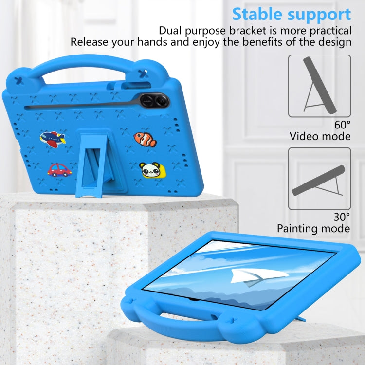 For Honor Pad X9 / X9 2024 Handle Kickstand Children EVA Shockproof Tablet Case(Sky Blue) - free shipping - PMC Jewellery - Order now!