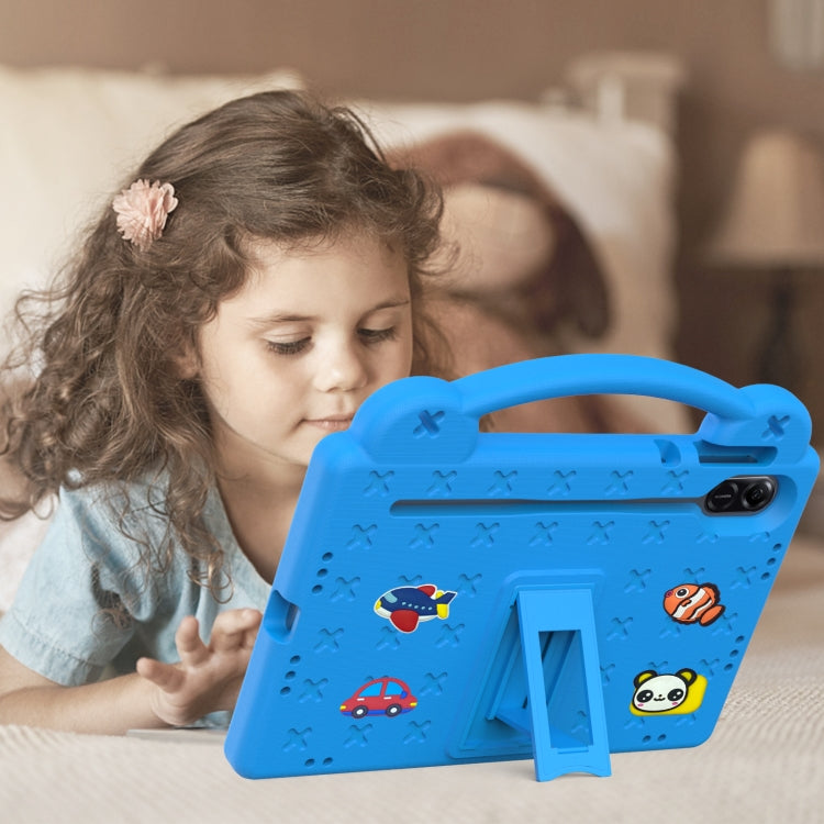 For Honor Pad X9 / X9 2024 Handle Kickstand Children EVA Shockproof Tablet Case(Sky Blue) - free shipping - PMC Jewellery - Order now!