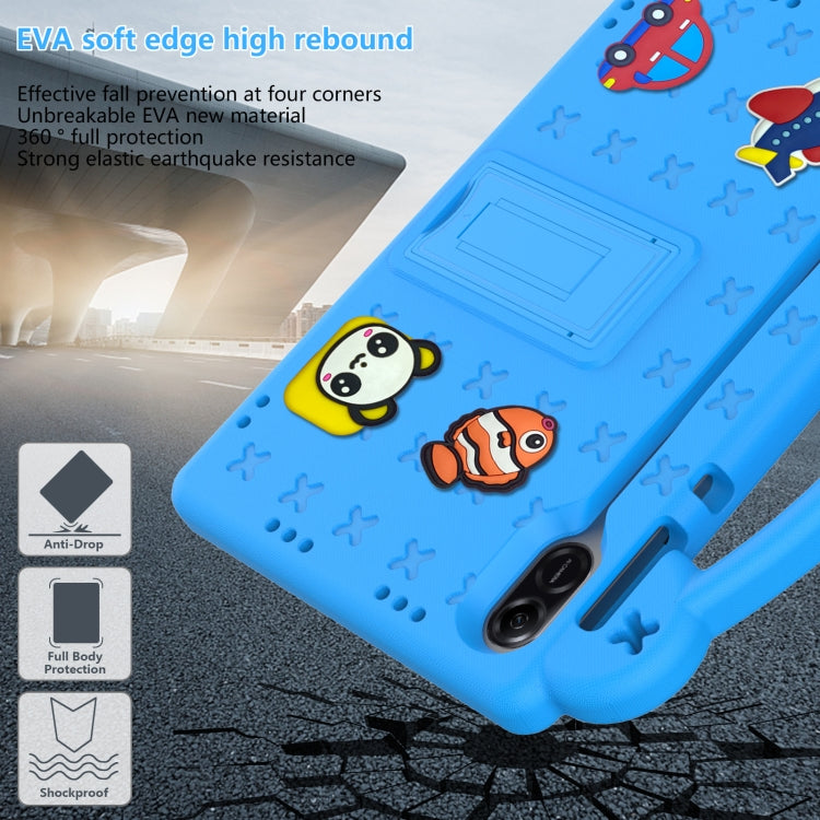 For Honor Pad X9 / X9 2024 Handle Kickstand Children EVA Shockproof Tablet Case(Sky Blue) - free shipping - PMC Jewellery - Order now!