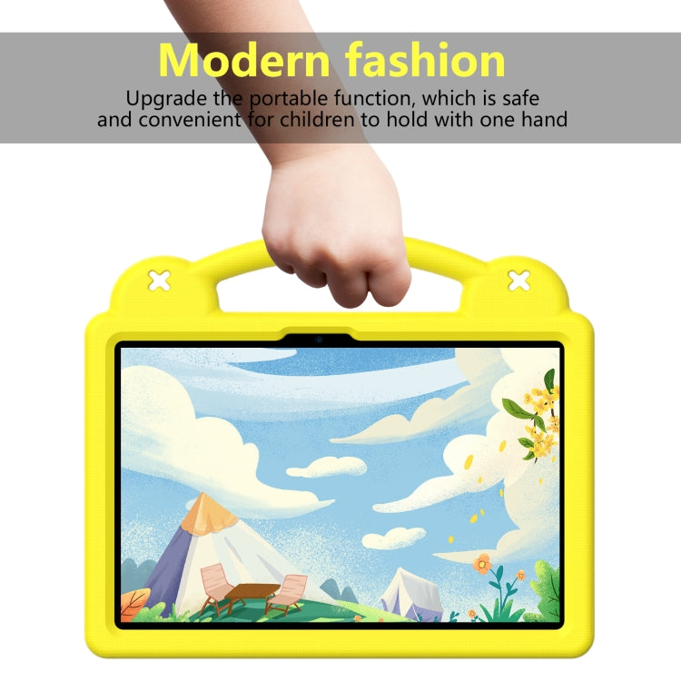 For Honor Pad X8a Handle Kickstand Children EVA Shockproof Tablet Case(Yellow) - Honor by PMC TechLife | Online Shopping South Africa | PMC TechLife | Buy Now Pay Later Mobicred