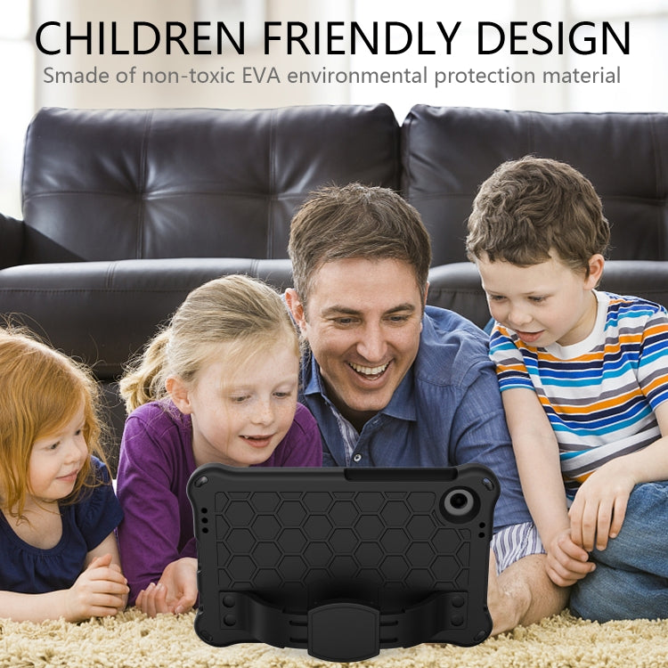 For Blackview Tab 60 8.7 2023 Honeycomb EVA Hybrid PC Tablet Case with Strap(Black+Black) - Others by PMC Jewellery | Online Shopping South Africa | PMC Jewellery | Buy Now Pay Later Mobicred