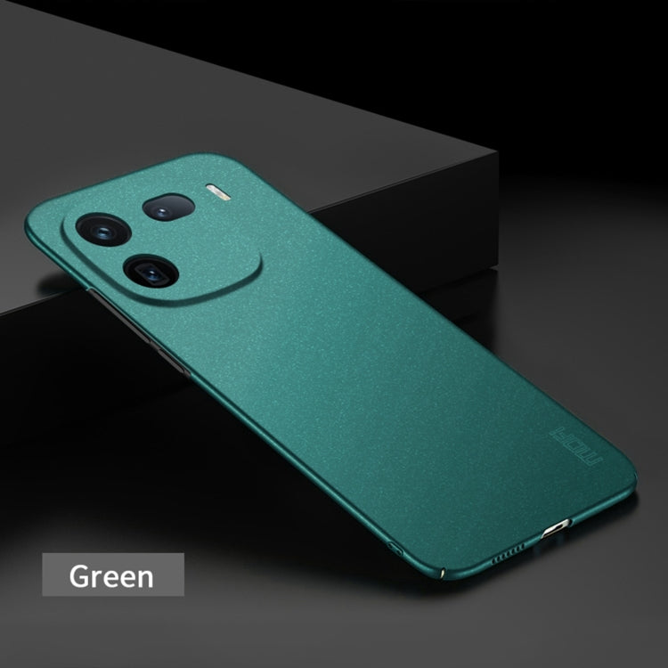 For vivo iQOO 12 Pro MOFI Fandun Series Frosted PC Ultra-thin All-inclusive Phone Case(Green)