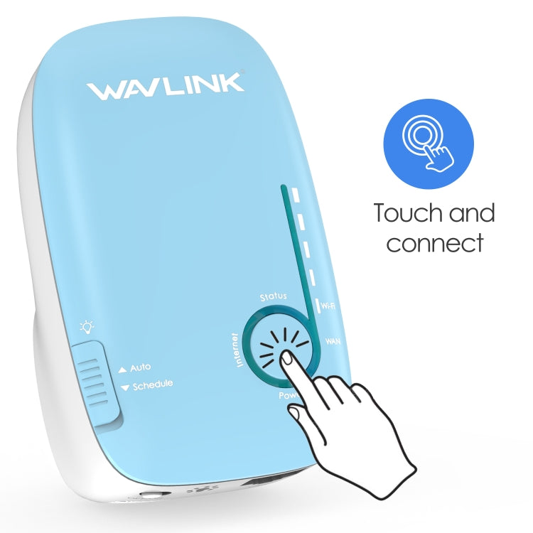 WAVLINK WN576K2 AC1200 Household WiFi Router Network Extender Dual Band Wireless Repeater, Plug:AU Plug (White)
