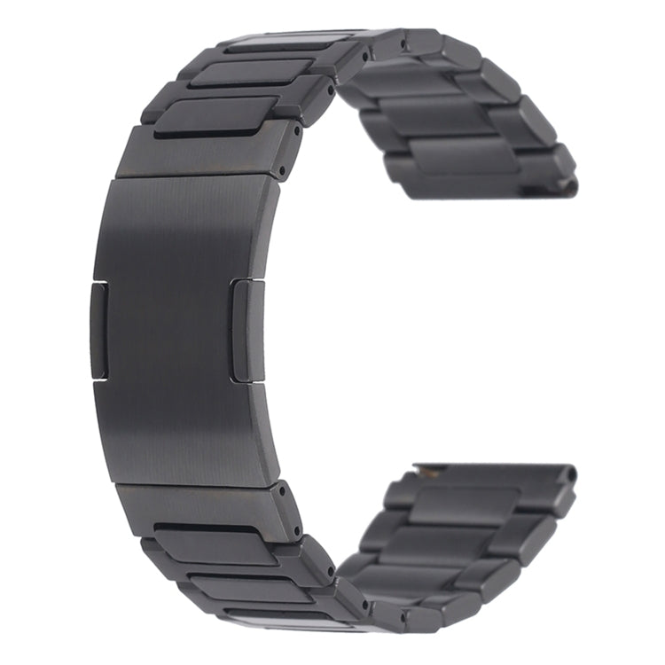 For Huawei Watch GT4 46mm H-Shaped Folding Buckle Stainless Steel Metal Watch Band(Gray)