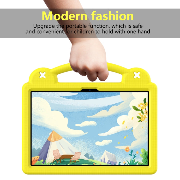For Lenovo Tab P11 / J606F Handle Kickstand Children EVA Shockproof Tablet Case(Yellow) - Lenovo by PMC TechLife | Online Shopping South Africa | PMC TechLife | Buy Now Pay Later Mobicred