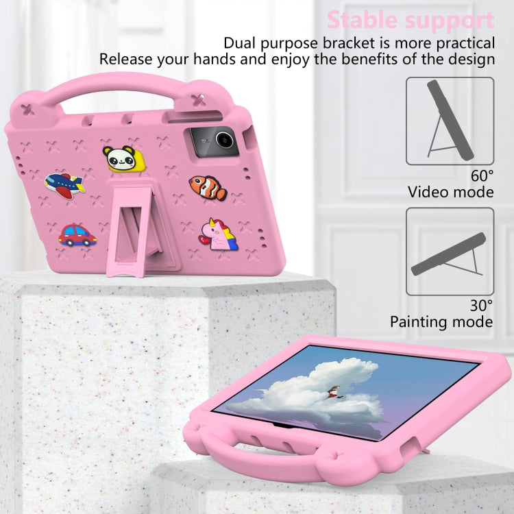 For Xiaomi Redmi Pad SE 11 2023 Handle Kickstand Children EVA Shockproof Tablet Case(Pink) - More Tablet Cases by PMC Jewellery | Online Shopping South Africa | PMC Jewellery | Buy Now Pay Later Mobicred