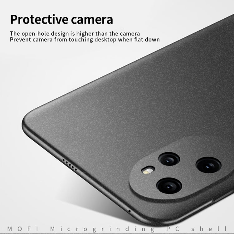 For Honor 100 Pro MOFI Fandun Series Frosted PC Ultra-thin All-inclusive Phone Case(Gray)