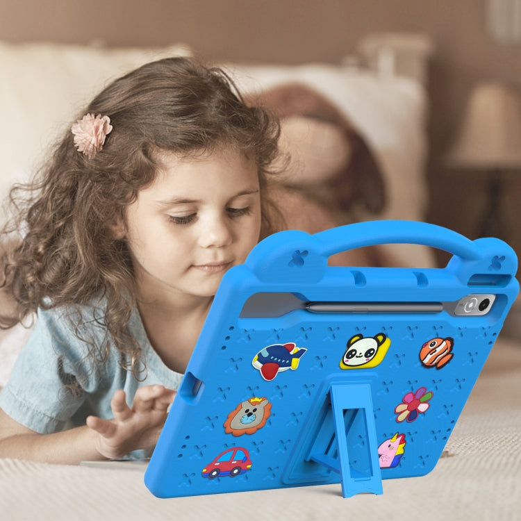 For Lenovo Tab P12 / Xiaoxin Pad Pro 12.7 Handle Kickstand Children EVA Shockproof Tablet Case(Sky Blue)