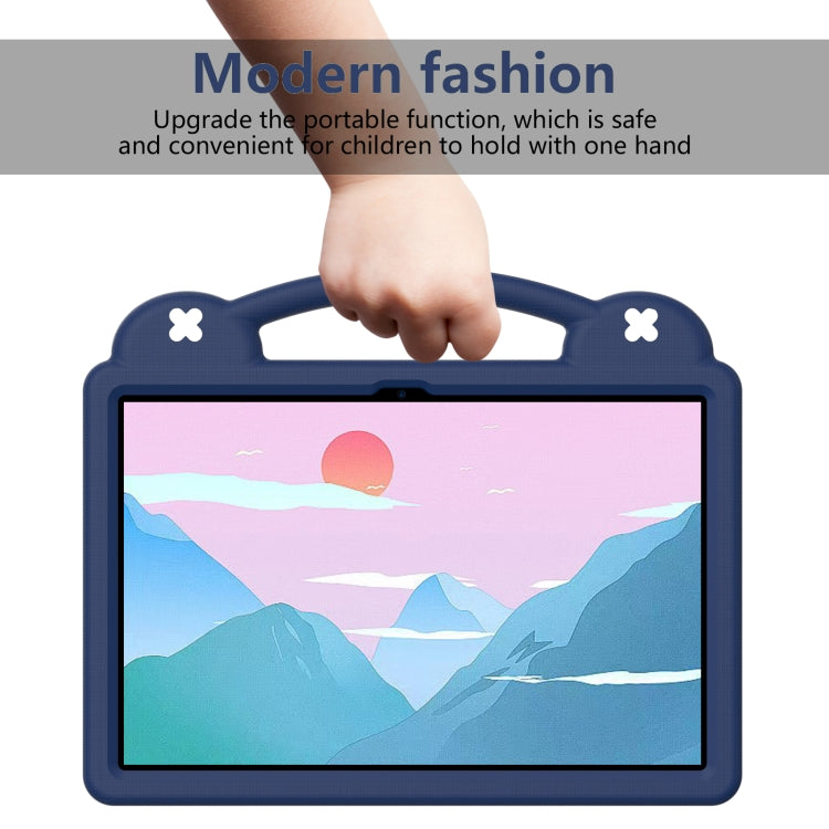 For Lenovo Tab P12 / Xiaoxin Pad Pro 12.7 Handle Kickstand Children EVA Shockproof Tablet Case(Navy Blue)