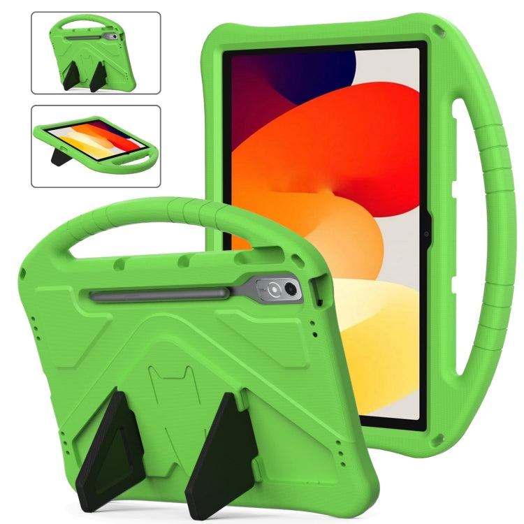 For Lenovo Tab P12 EVA Shockproof Tablet Case with Holder(Green)