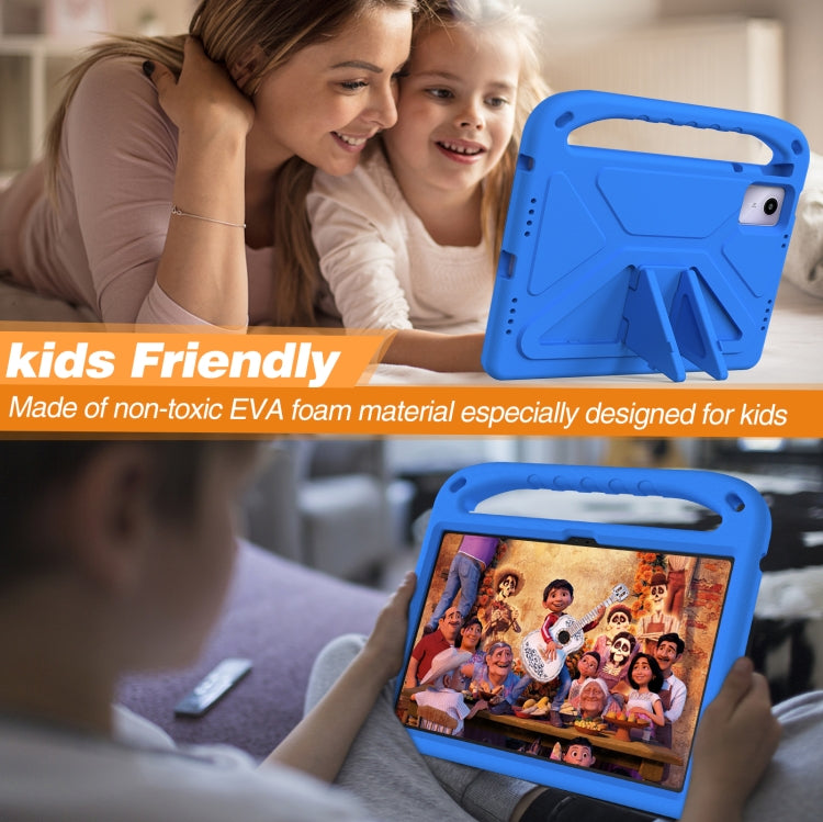For Lenovo Tab P12 / Xiaoxin Pad Pro 12.7 Handle EVA Shockproof Tablet Case with Holder(Blue)